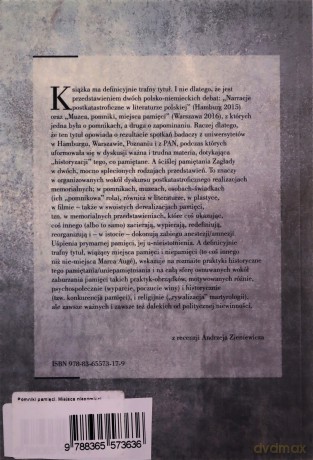 Pomniki pamięci Miejsca niepamięci [KSIĄŻKA]