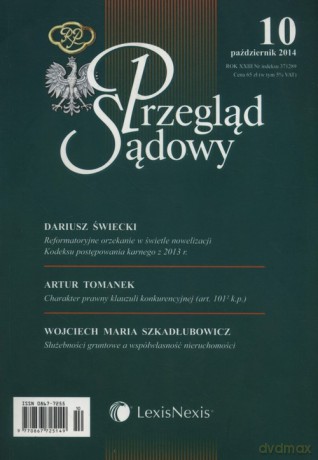 Przegląd Sądowy 10/2014 [KSIĄŻKA]