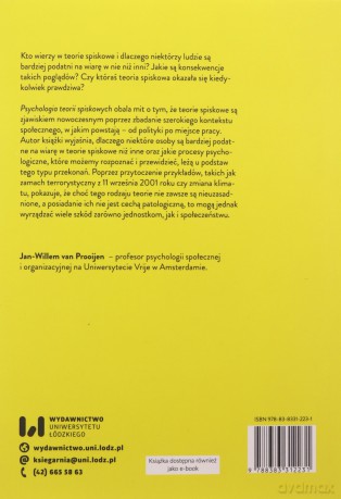 Psychologia teorii spiskowych - Prooijen Jean-Willem van [KSIĄŻKA]