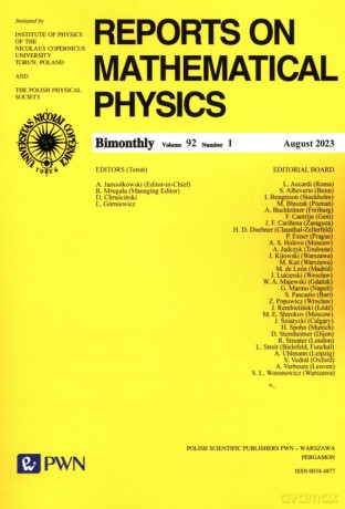 Reports on Mathematical Physics 92/1 [Książka]