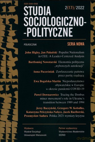 Studia socjologiczo polityczne Nowe 2(17)2022