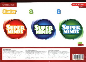 Super Minds Levels 1â2/Starter Poster Pack British English - Zavala Iturbe Carmen, Herbert Puchta