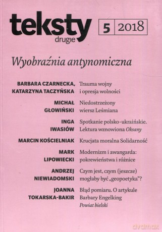 Teksty drugie 5/2018 [KSIĄŻKA]
