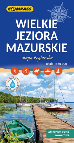 Wielkie Jeziora Mazurskie mapa laminowana