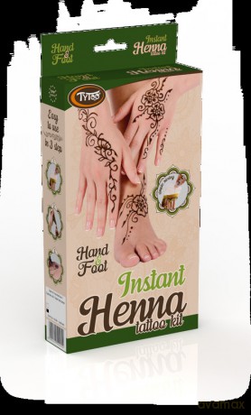 Zestaw do tatuażu henna Dłonie i stopy