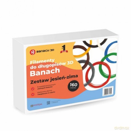 Zestaw filamentów Banach do długopisów 3D jesień-zima - 160 m