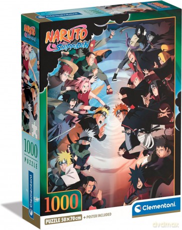 CLEMENTONI 1000 el. Compact Anime Naruto Shippuden [PUZZLE]