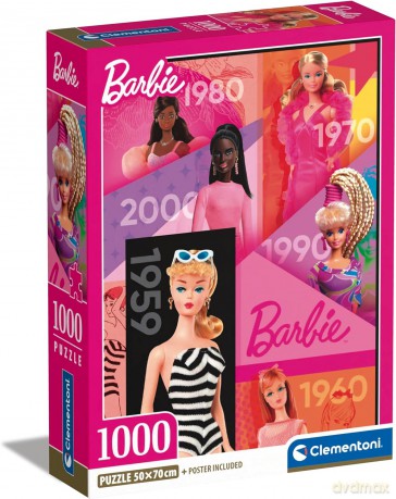 CLEMENTONI 1000 el. Compact Barbie [PUZZLE]