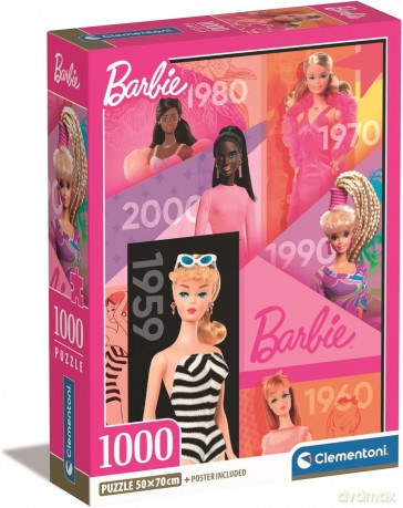 CLEMENTONI 1000 el. Compact Barbie [PUZZLE]