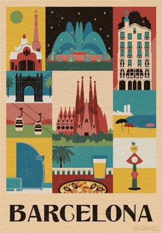 CLEMENTONI 1000 el. Compact Barcelona [PUZZLE]
