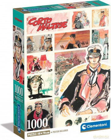 CLEMENTONI 1000 el. Compact Corto Maltese [PUZZLE]