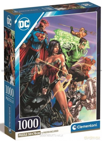 CLEMENTONI 1000 el. Compact Dc Comics Justice League [PUZZLE]