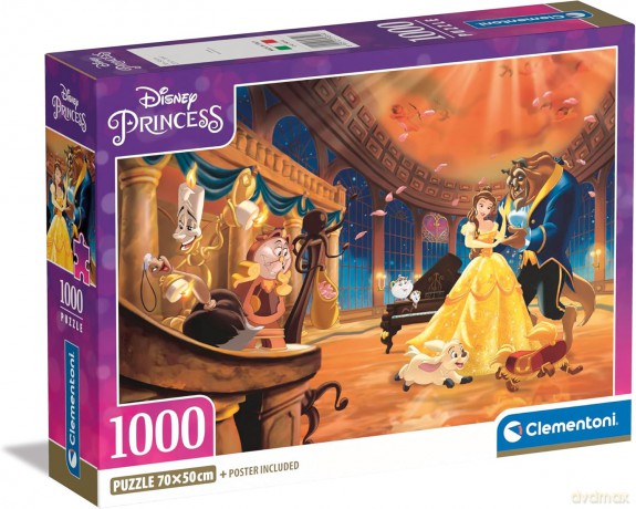 CLEMENTONI 1000 el. Compact Disney Princess [PUZZLE]