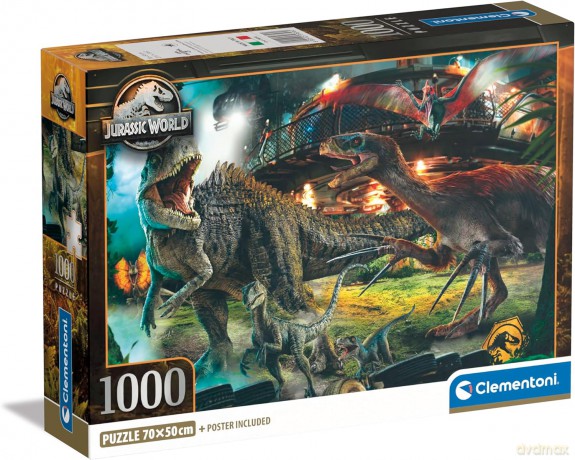 CLEMENTONI 1000 el. Compact Jurassic World [PUZZLE]