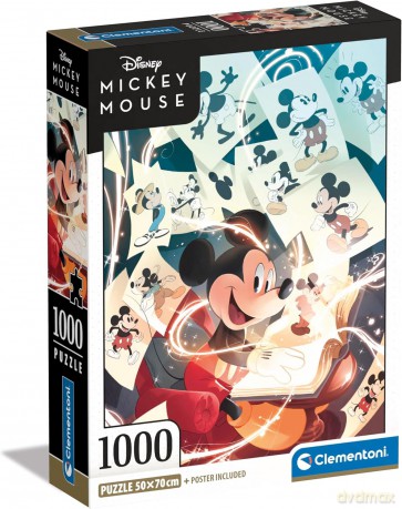 CLEMENTONI 1000 el. Compact Mickey Mouse [PUZZLE]