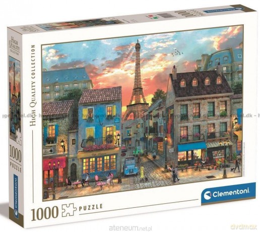 CLEMENTONI 1000 el. HQ Streets of Paris / ulice Paryża [PUZZLE]