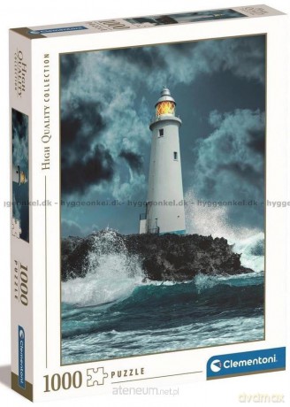 CLEMENTONI 1000 el. HQ Lightouse in the Storm [PUZZLE]