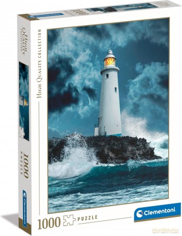 CLEMENTONI 1000 el. HQ Lightouse in the Storm [PUZZLE]