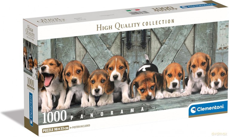 CLEMENTONI 1000 el. Panorama Beagles [PUZZLE]
