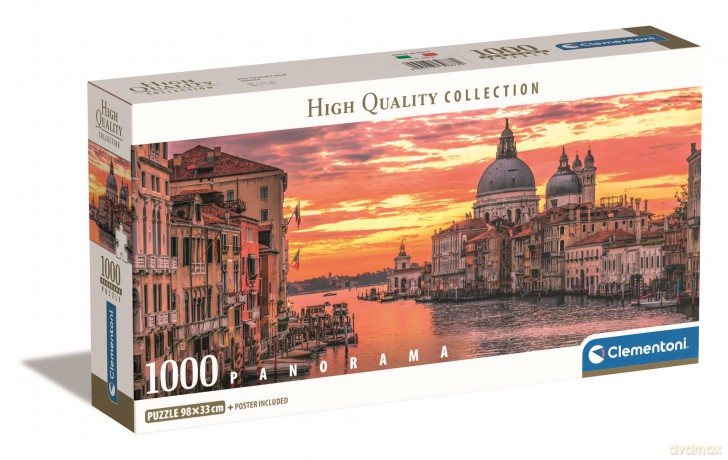 CLEMENTONI 1000 el. Panorama Grand Canal - Venice [PUZZLE]