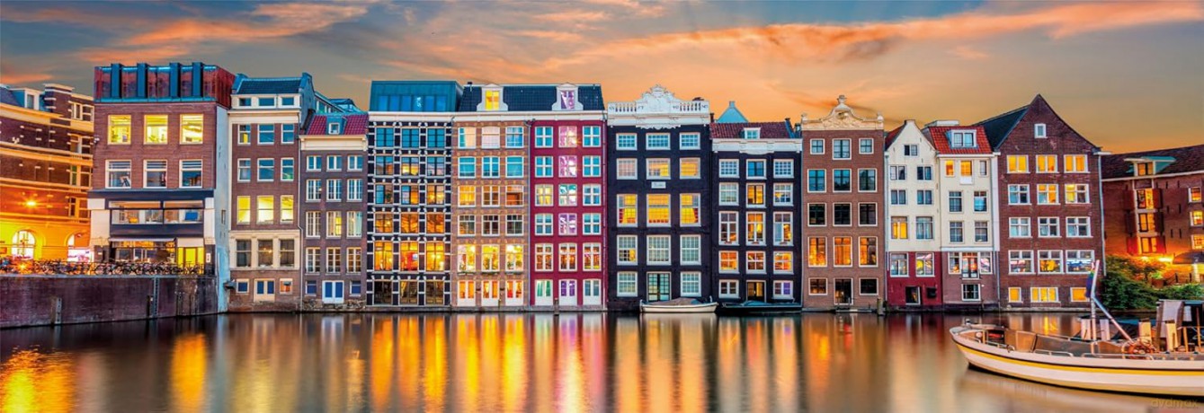 CLEMENTONI 1000 el. Panorama HQ Bright Amsterdam [PUZZLE]