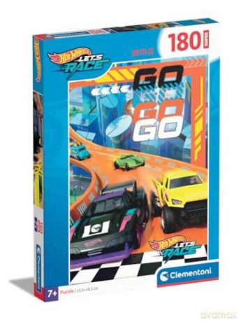 CLEMENTONI 180 el. Super Kolor Hot Wheels [PUZZLE]