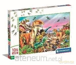 CLEMENTONI 104 el. Super Kolor Land of Dinosaurus [PUZZLE]