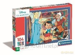 CLEMENTONI 104 el. Super Kolor Pinocchio [PUZZLE]