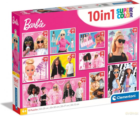 CLEMENTONI 10w1 Super Kolor Barbie [PUZZLE]