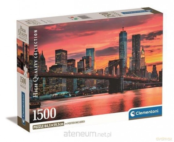 CLEMENTONI 1500 el. Compact East River at dusk [PUZZLE]