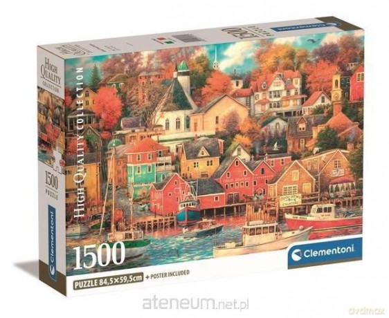 CLEMENTONI 1500 el. Compact Good Times Harbor [PUZZLE]