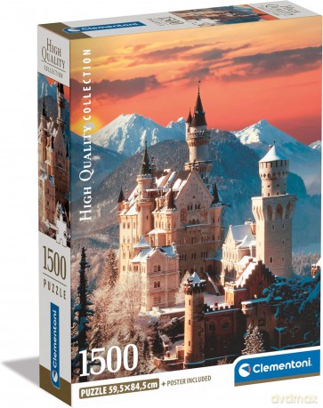 CLEMENTONI 1500 el. Compact Neuschwanstein [PUZZLE]