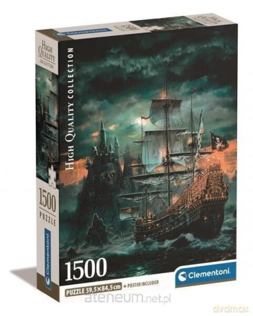 CLEMENTONI 1500 el. Compact The Pirates Ship [PUZZLE]