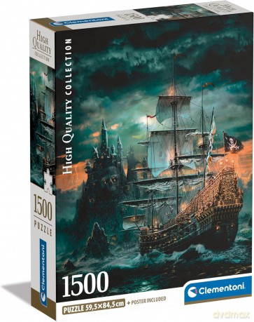 CLEMENTONI 1500 el. Compact The Pirates Ship [PUZZLE]