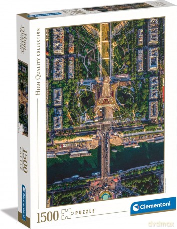 CLEMENTONI 1500 el. HQ Flying Over Paris [PUZZLE]