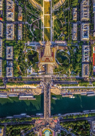 CLEMENTONI 1500 el. HQ Flying Over Paris [PUZZLE]