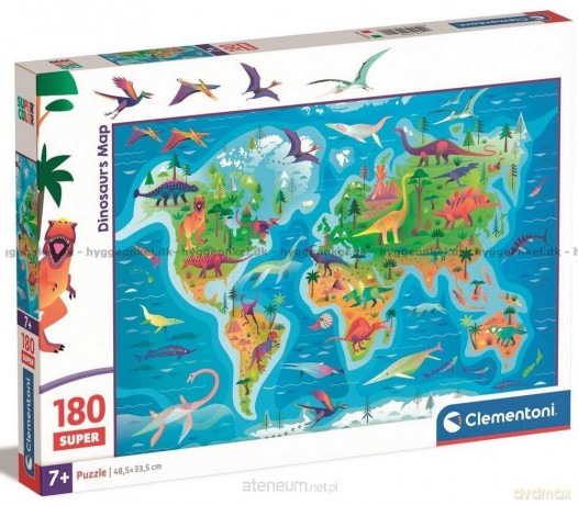 CLEMENTONI 180 el. Super Dinosaurs Map [PUZZLE]