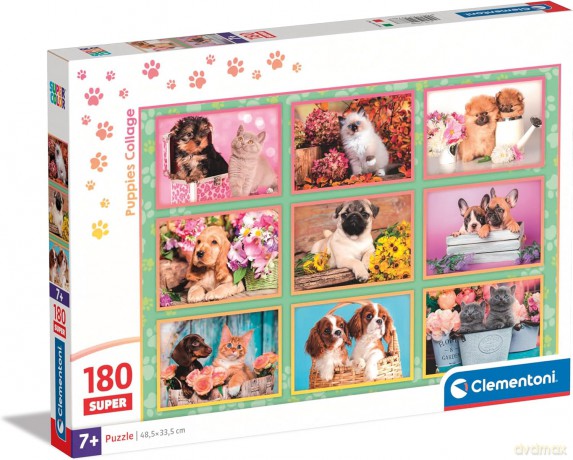 CLEMENTONI 180 el. Super Puppies Collage [PUZZLE]