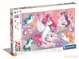 CLEMENTONI 24 el. Maxi Super Kolor Jolly Unicorns [PUZZLE]