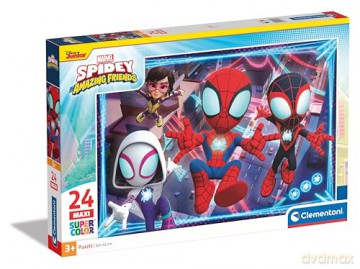 CLEMENTONI 24 el. Maxi Super Kolor Marvel Spidey [PUZZLE]