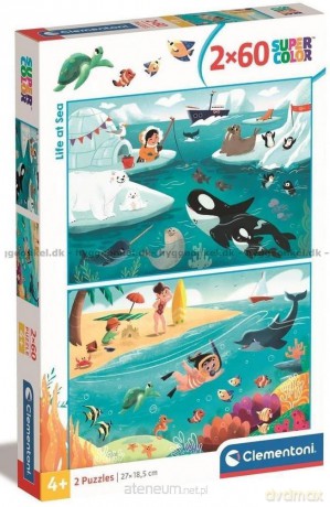 CLEMENTONI 2x60 el. Super Kolor Life at Sea [PUZZLE]