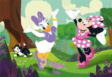 CLEMENTONI 2x60 el. Super Kolor Minnie [PUZZLE]