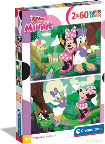 CLEMENTONI 2x60 el. Super Kolor Minnie [PUZZLE]