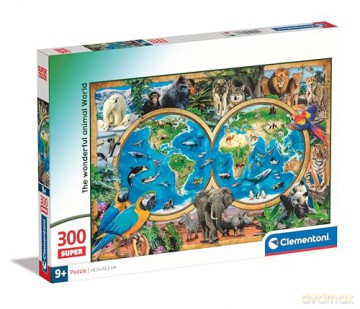 CLEMENTONI 300 el. Super The wonderful Animal World [PUZZLE]