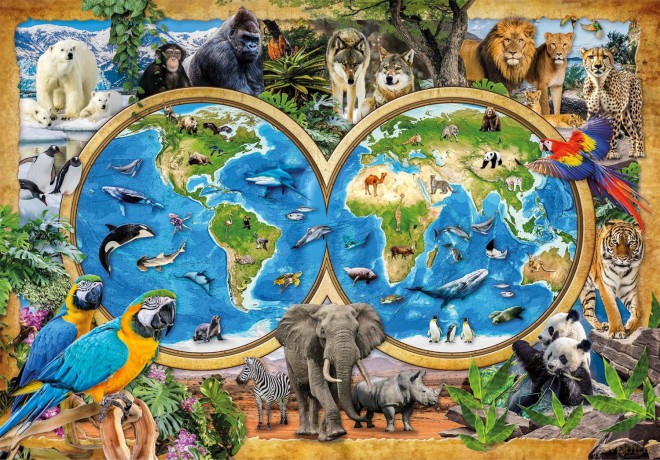 CLEMENTONI 300 el. Super The wonderful Animal World [PUZZLE]