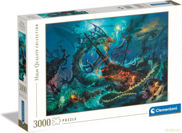 CLEMENTONI 3000 el. HQ The Underwater Battle [PUZZLE]