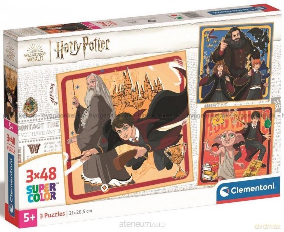 CLEMENTONI 3x48 Super Kolor Harry Potter [PUZZLE]