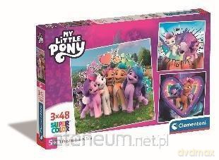 CLEMENTONI 3x48 Super Kolor My Little Pony [PUZZLE]
