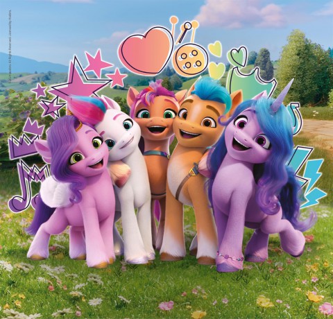 CLEMENTONI 3x48 Super Kolor My Little Pony [PUZZLE]