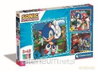 CLEMENTONI 3x48 Super Kolor Sonic [PUZZLE]